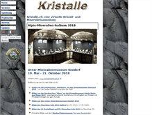 Tablet Screenshot of kristalle.ch